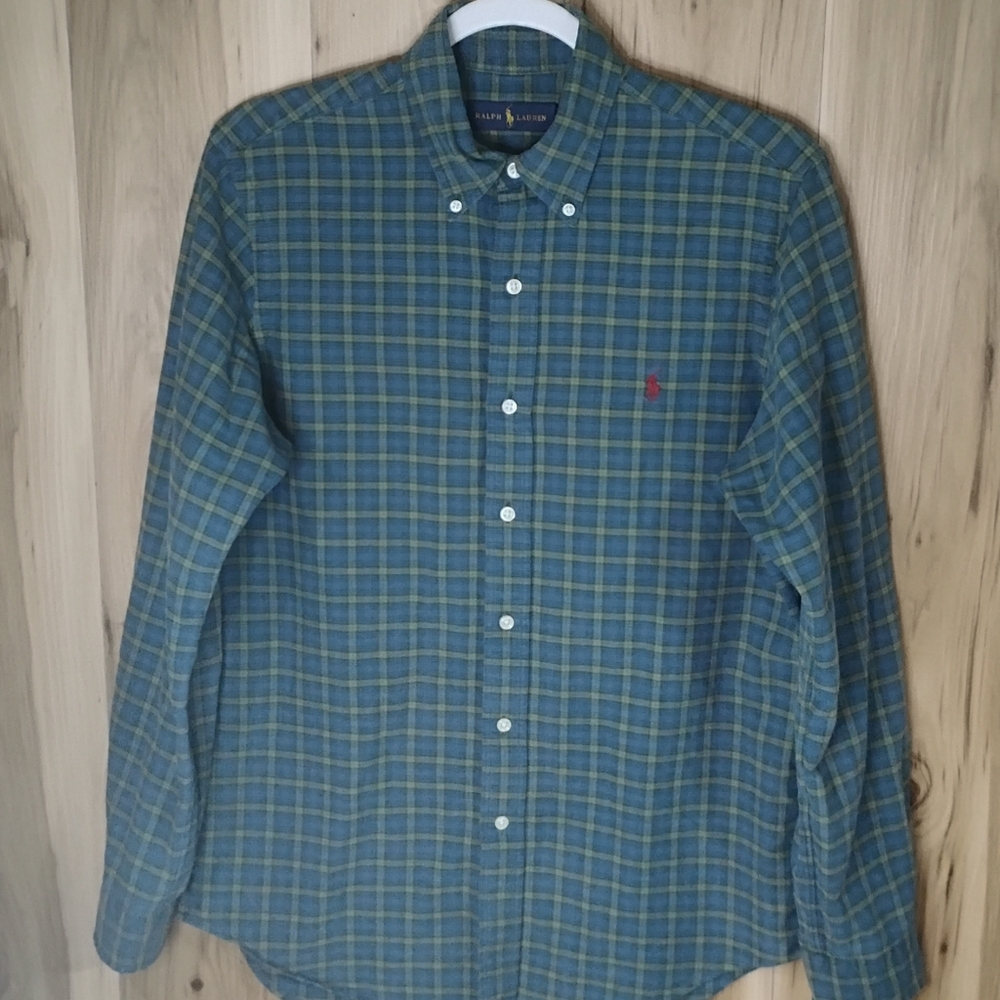 Polo Ralph Lauren Green and Blue Checkered Shirt